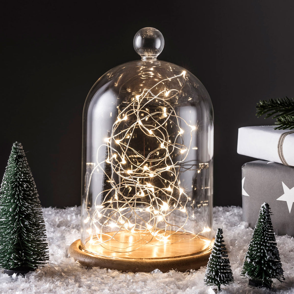 50er LED Micro Lichterkette warmweiß