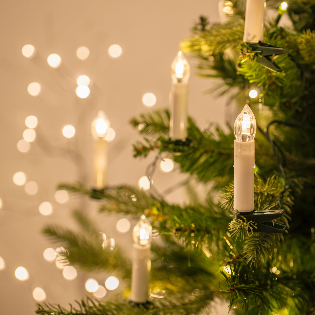 50er LED Weihnachtsbaumkerzen Lichterkette