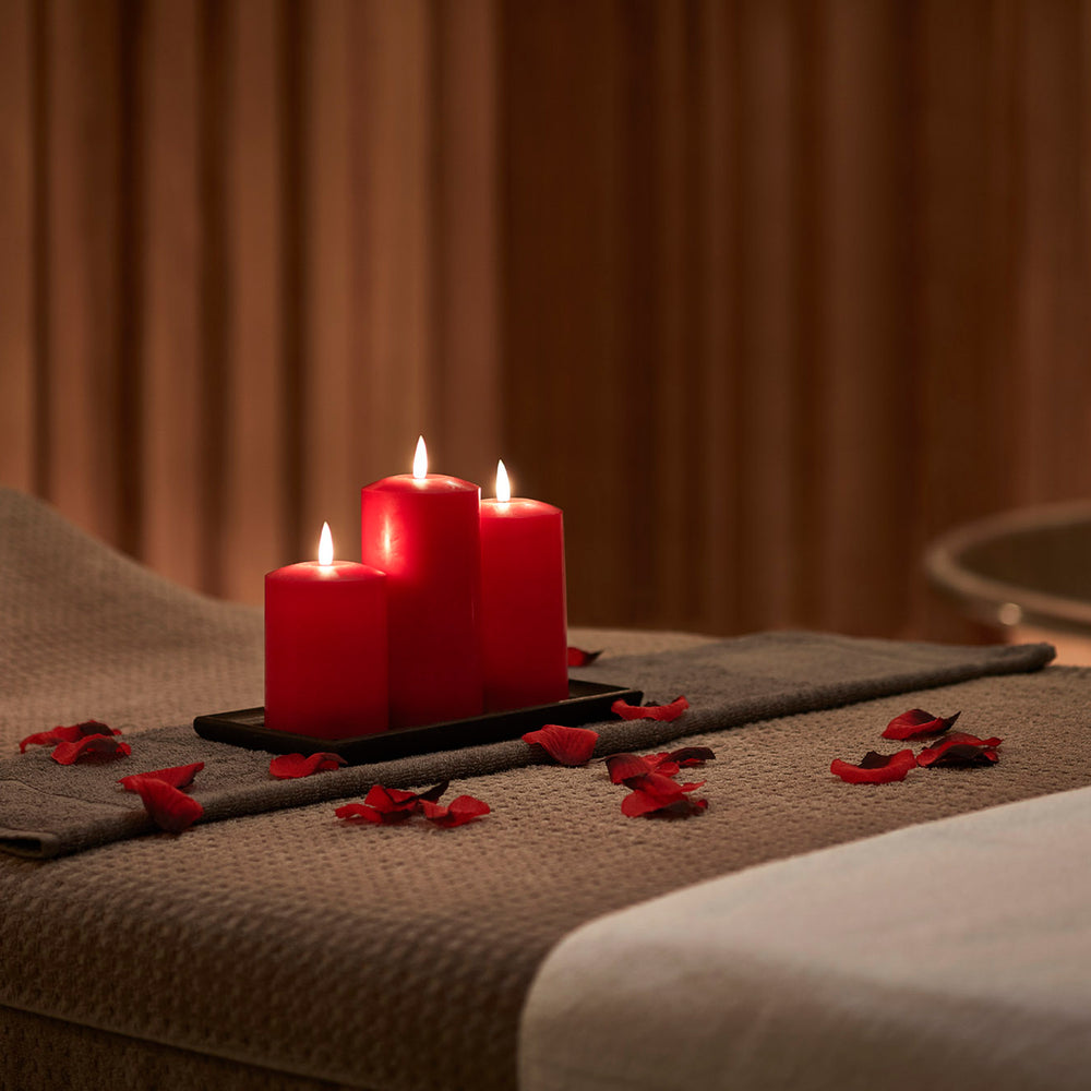 TruGlow® LED Kerzen Trio Rot