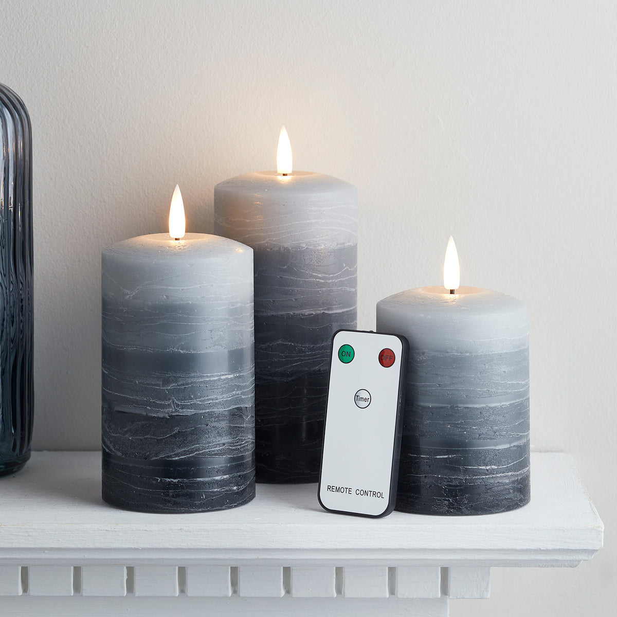 TruGlow® LED Kerzen Echtwachs Trio