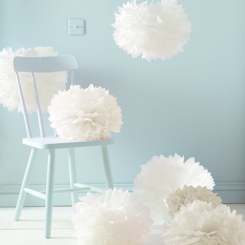 9er Set Pompoms crème