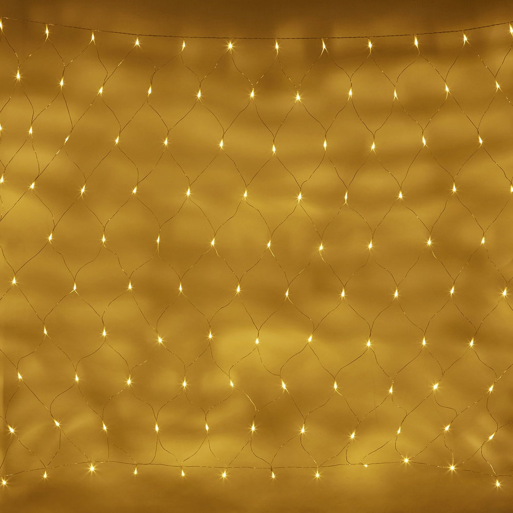 Essential Connect 4m x 1.5m 280er LED Lichternetz warmweiß koppelbar transparentes Kabel