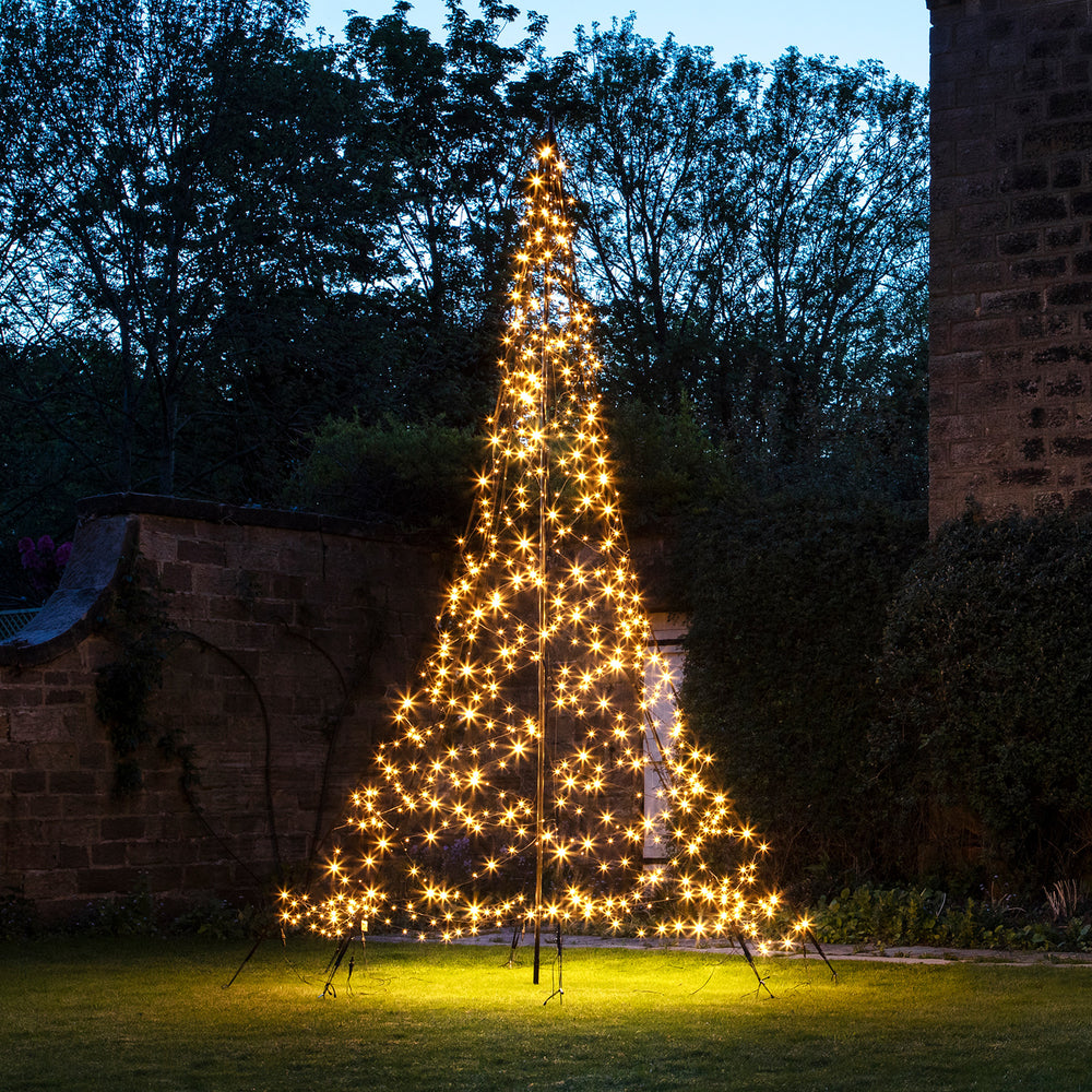 2er Set Fairybell LED Weihnachtsbaum Figuren warmweiß außen
