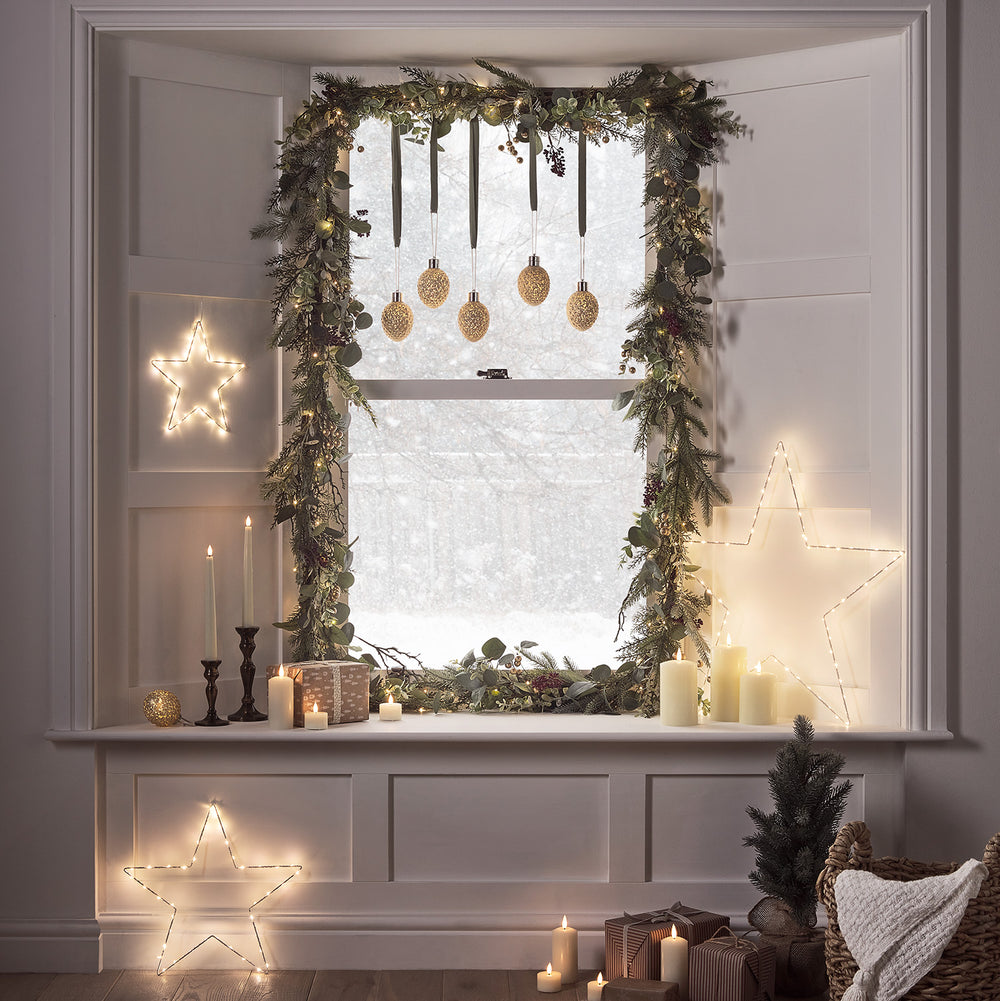 Osby LED Stern Fensterdeko Trio Batteriebetrieb