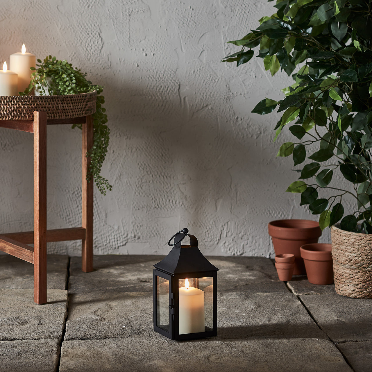 4er Set Albury Gartenlaternen mit TruGlow® Outdoor Kerzen