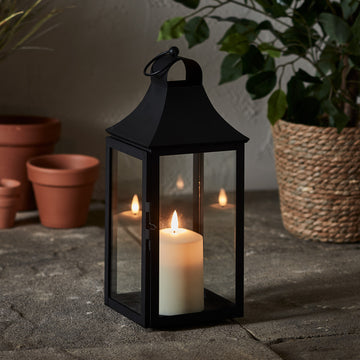 34cm Albury Gartenlaterne mit TruGlow® Outdoor Kerze mit Fernbedienung