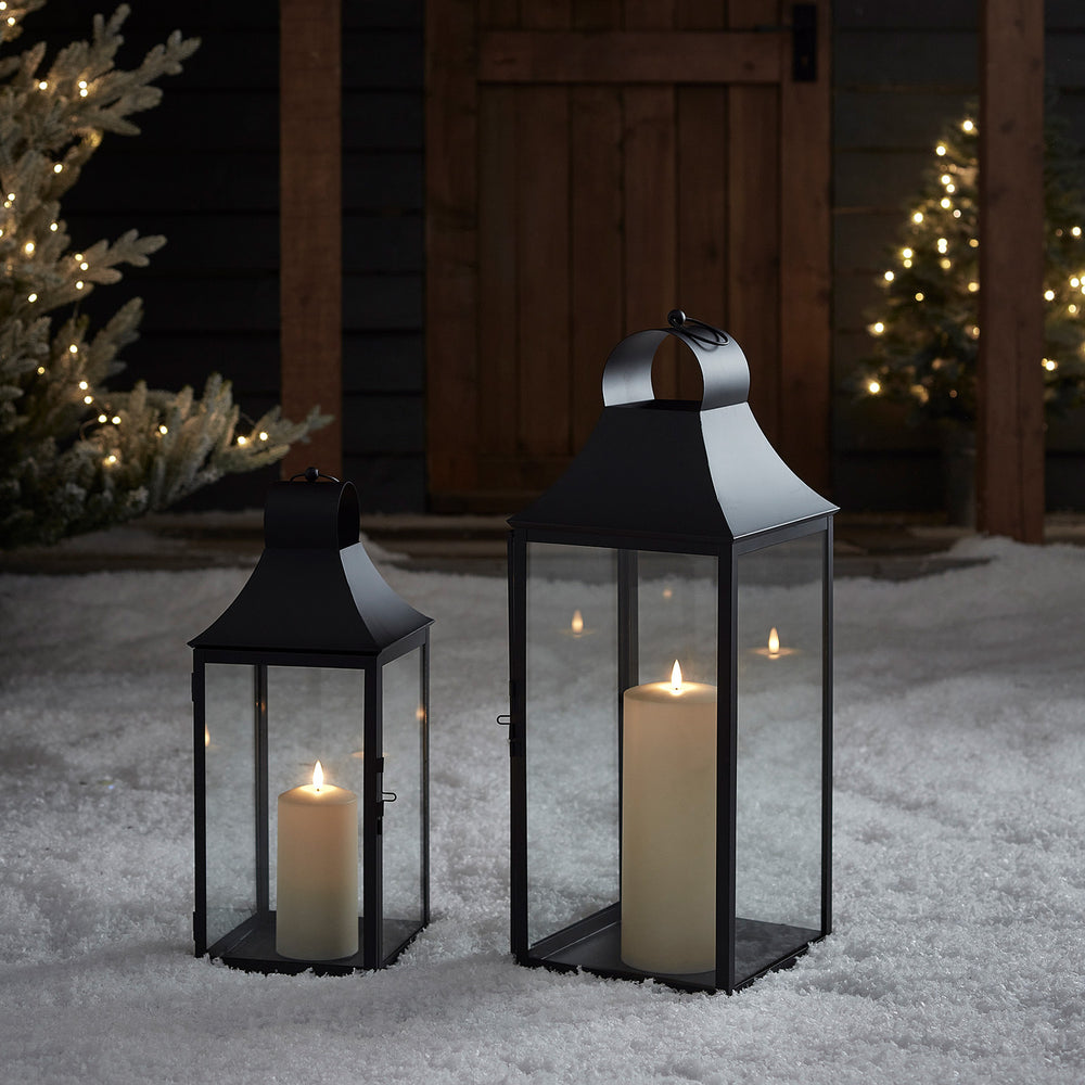 34cm Albury Gartenlaterne mit TruGlow® Outdoor Kerze mit Fernbedienung