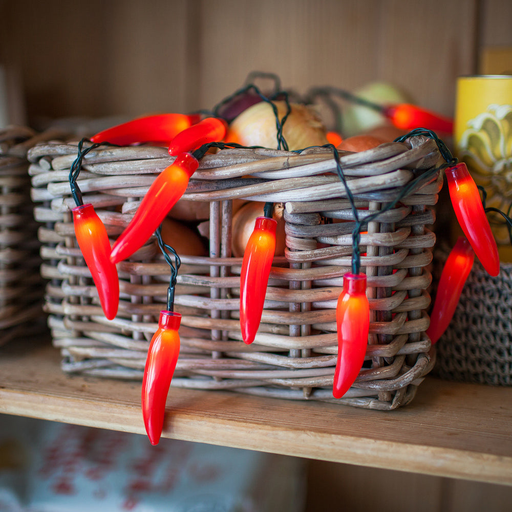 20er LED Chili Lichterkette Batterie