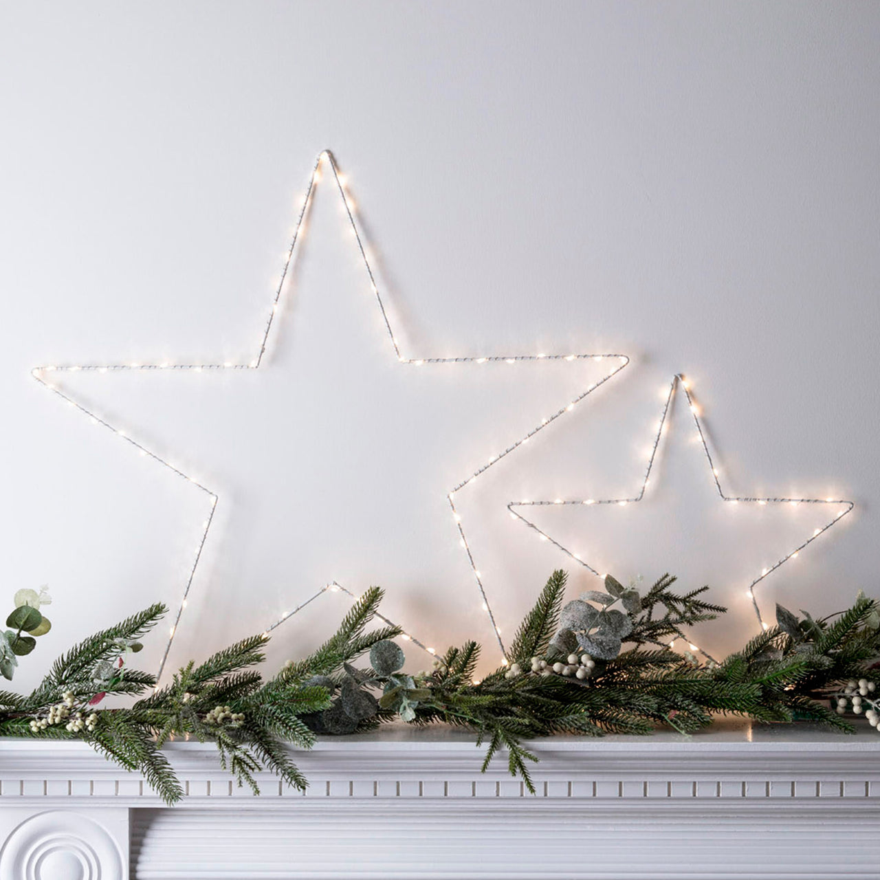LED Drahtstern silber, Lichterdeko, LED-Stern, Weihnachtsdeko, Stern  günstig online bestellen