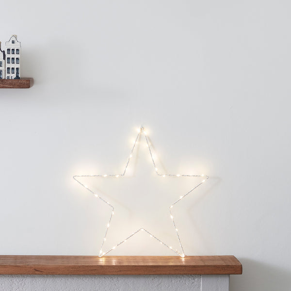 Osby LED Stern Duo und TruGlow® LED Kerzen Trio weiß