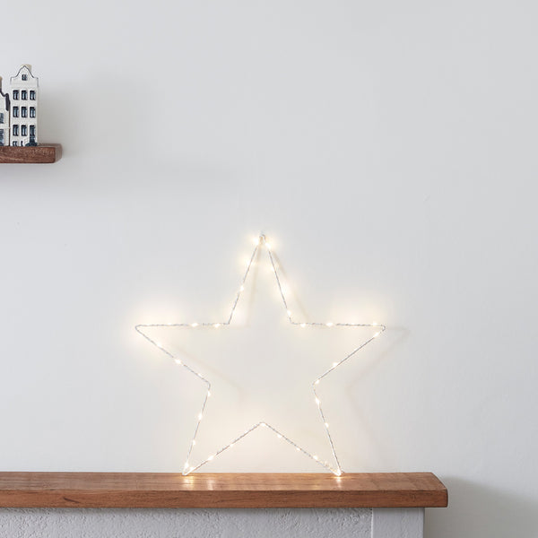 Osby LED Stern Duo und TruGlow® LED Kerzen Trio weiß