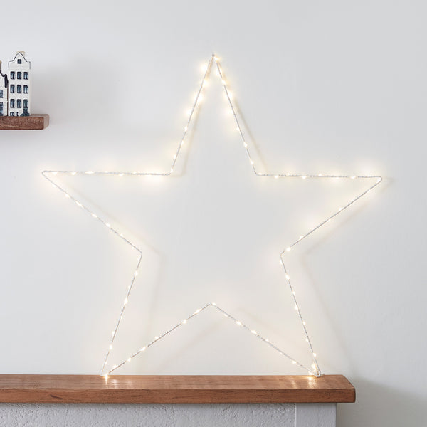 Osby LED Stern Duo und TruGlow® LED Kerzen Trio weiß