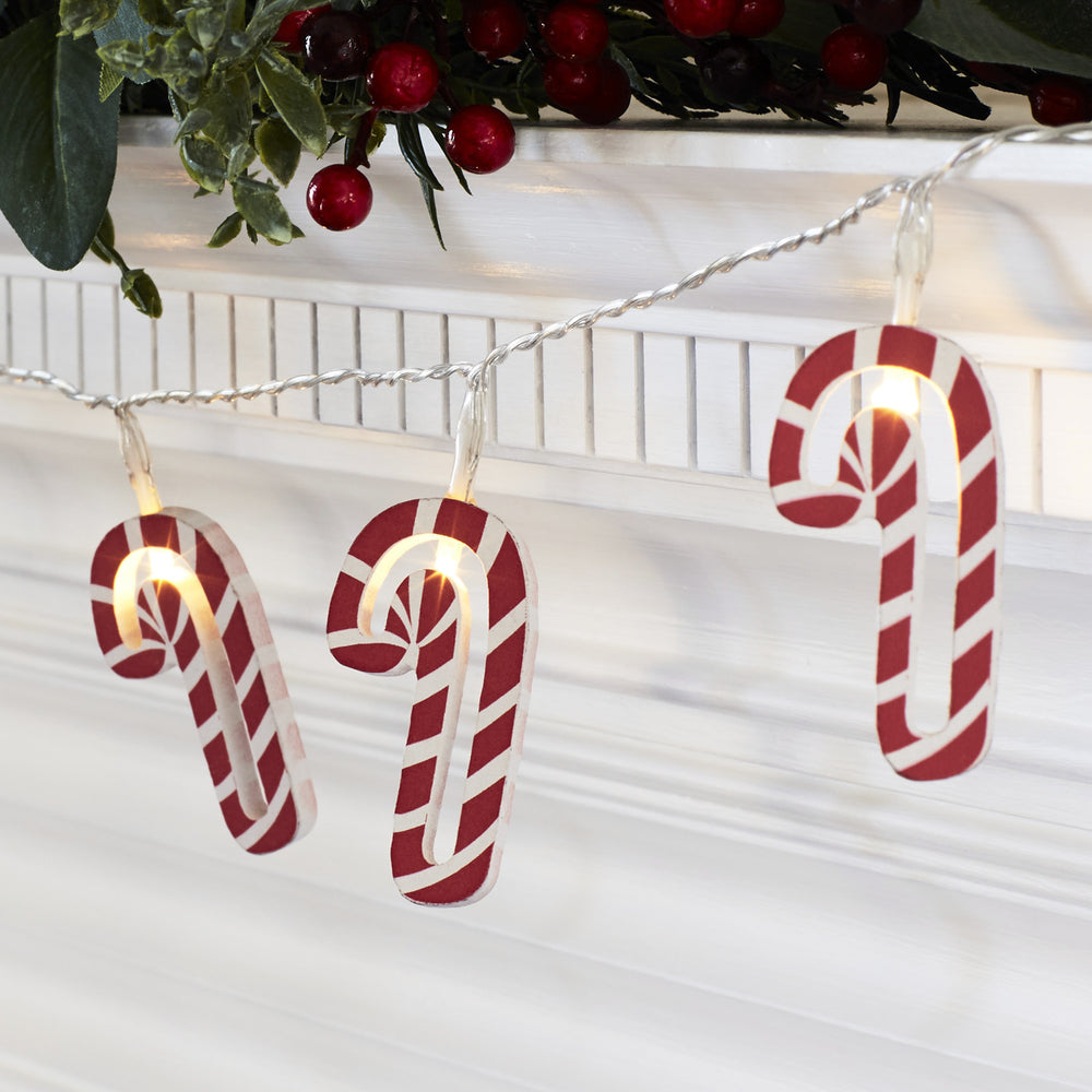 Zuckerstangen LED Weihnachtslichterkette