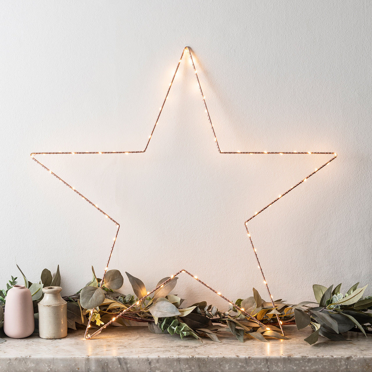 60cm Osby LED Stern rosegold