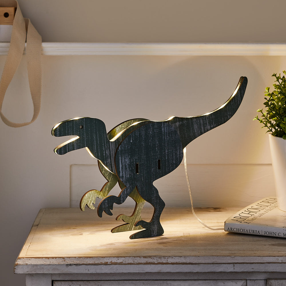 Velociraptor LED Dino Kinderzimmerlampe