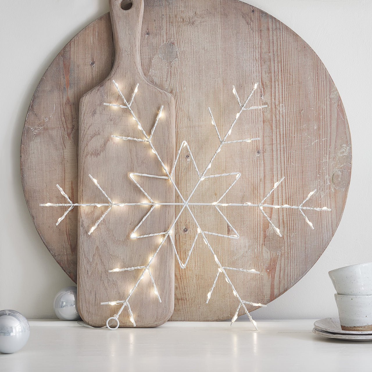 Osby LED Schneeflocke Fensterdeko Weihnachten