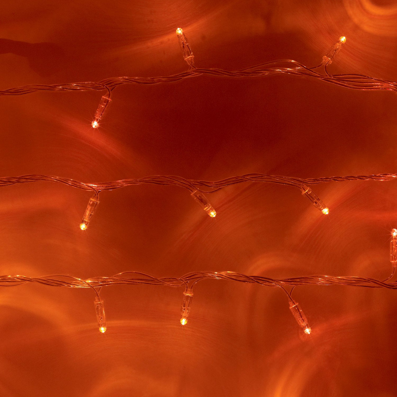 Core Connect 20m 200er LED Lichterkette orange koppelbar transparentes Kabel