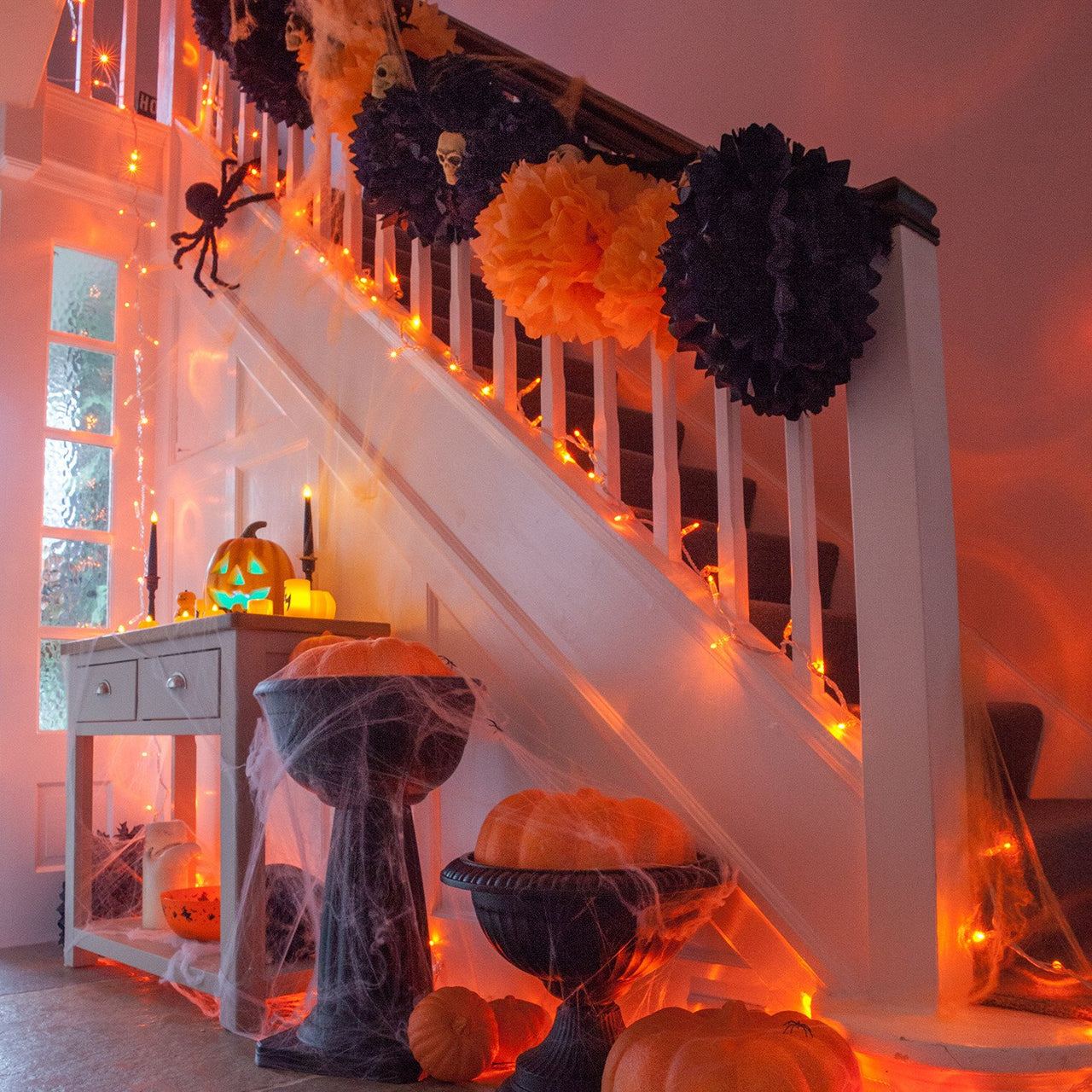 Core Connect 20m 200er LED Lichterkette orange koppelbar transparentes Kabel