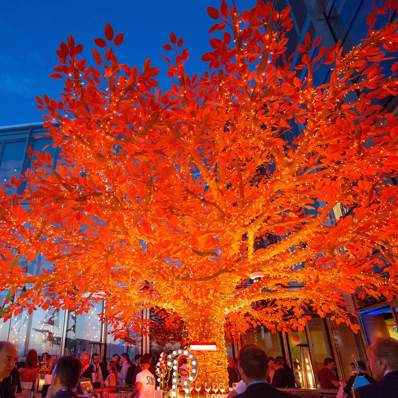 Core Connect 20m 200er LED Lichterkette orange koppelbar transparentes Kabel