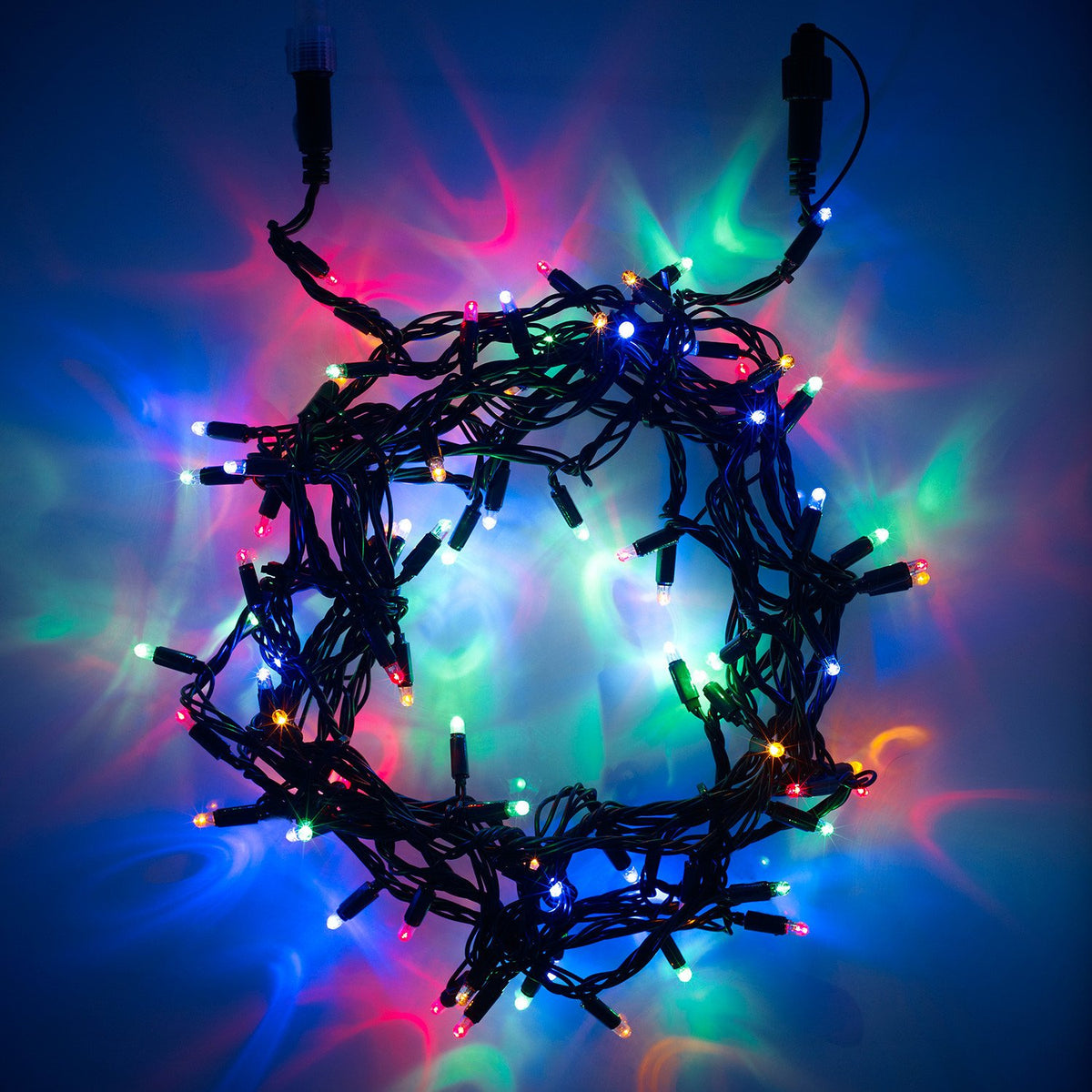 Core Connect 700er LED Lichterkette bunt koppelbar grünes Kabel
