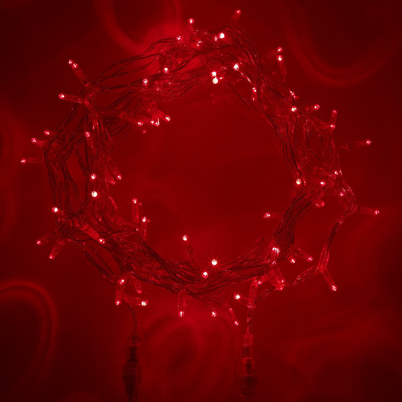 Core Connect 20m 200er LED Lichterkette rot koppelbar transparentes Kabel