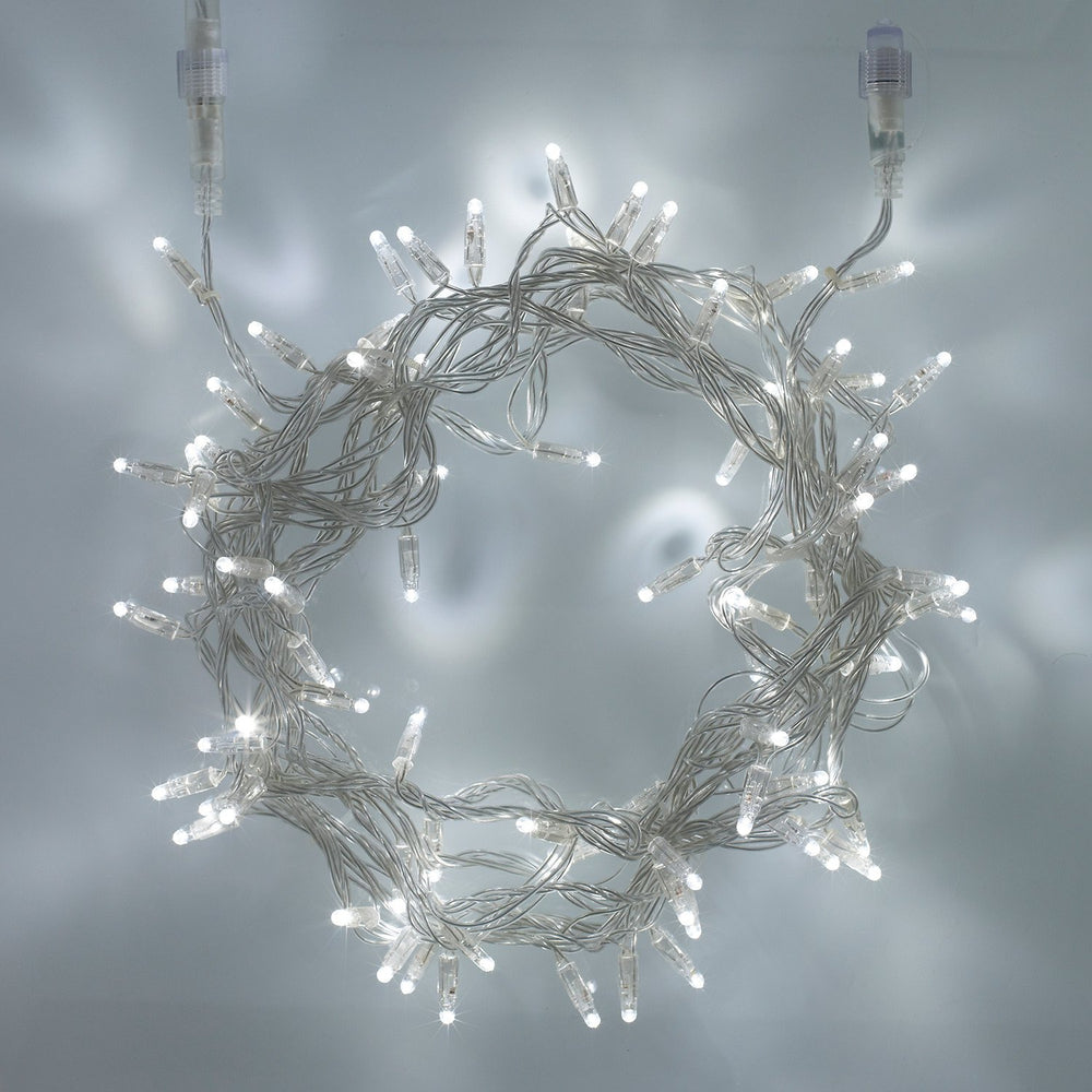 Core Connect 20m 200er LED Lichterkette weiß koppelbar transparentes Kabel