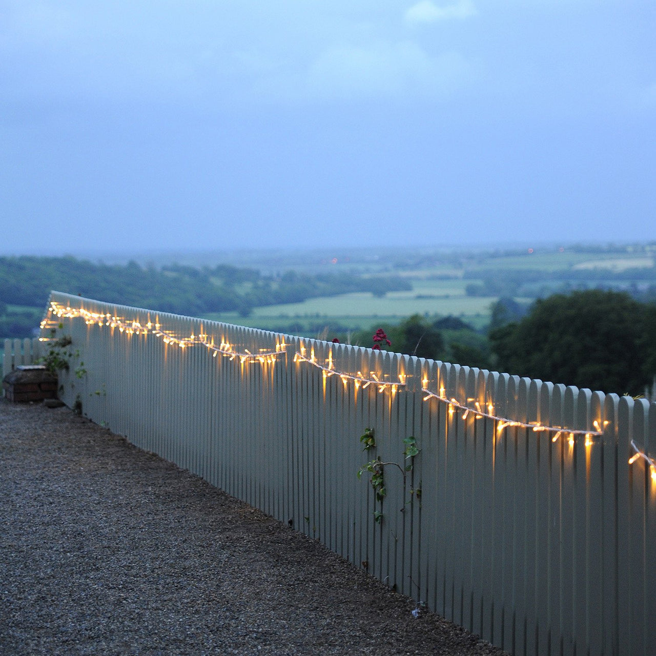 Core Connect 60m 600er LED Lichterkette warmweiß koppelbar transparentes Kabel