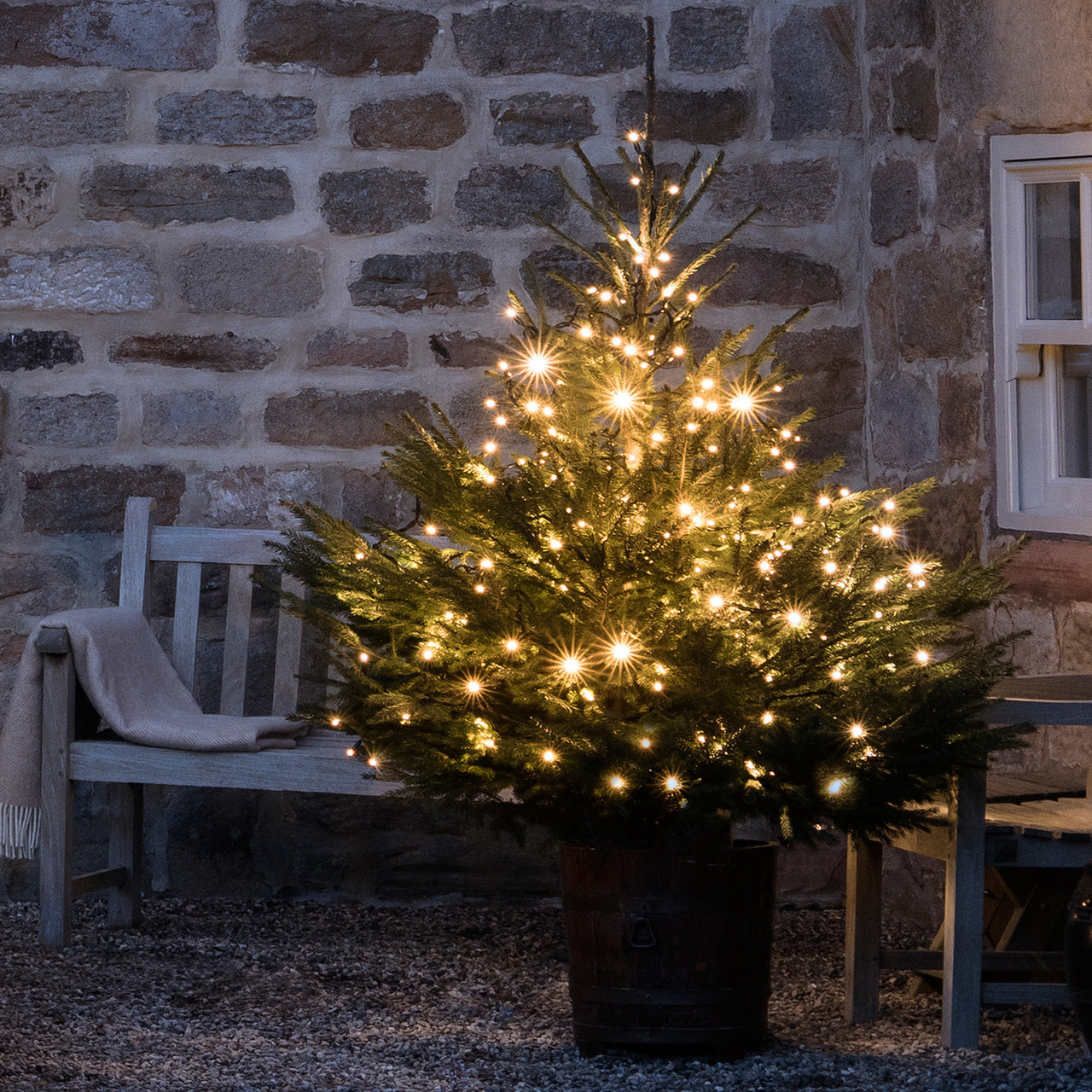 100er LED Lichterkette warmweiß koppelbar 10m