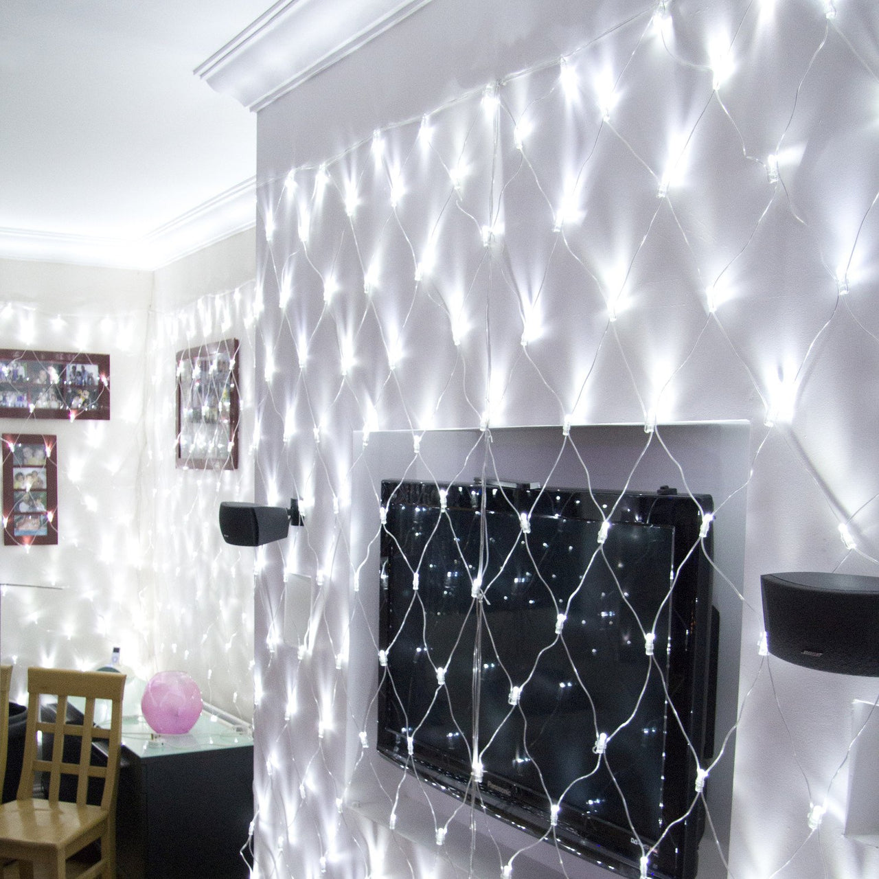 Core Connect 12m x 2m 840er LED Lichternetz weiß koppelbar transparentes Kabel