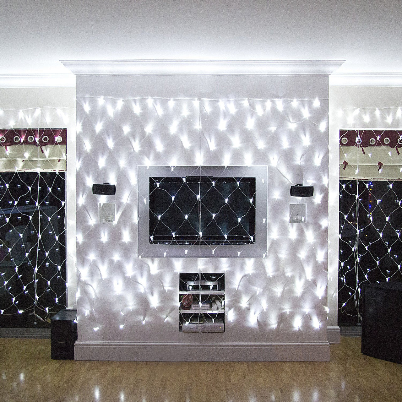 Core Connect 12m x 2m 840er LED Lichternetz weiß koppelbar transparentes Kabel
