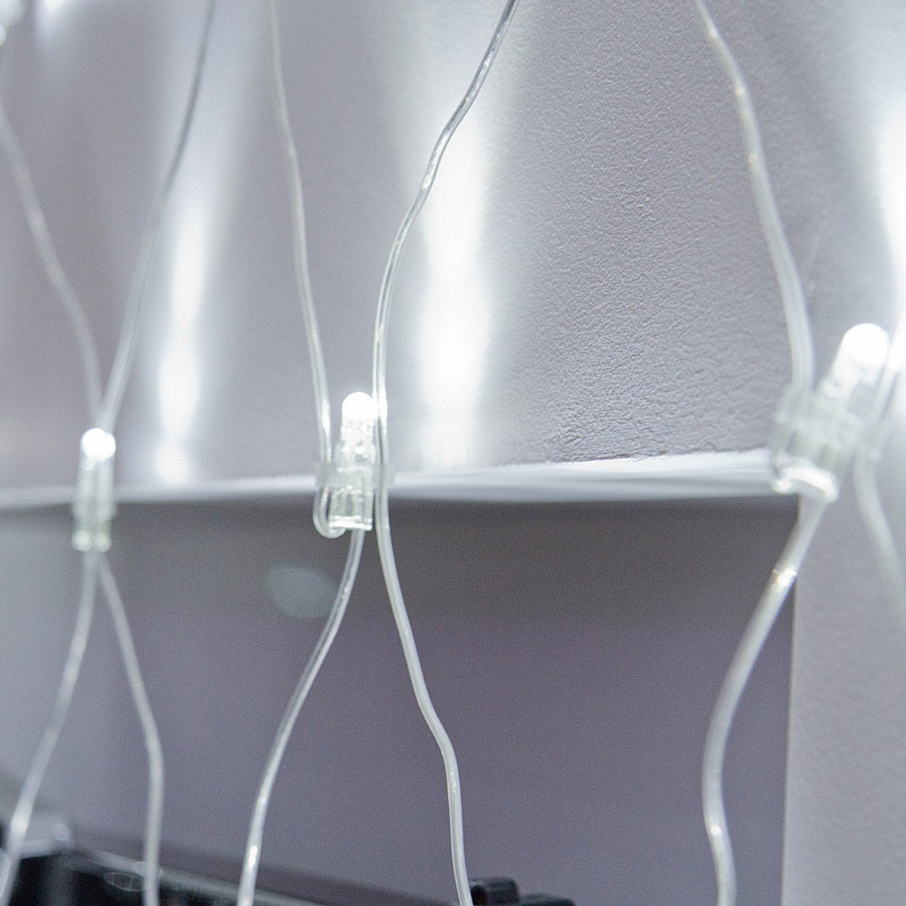 Core Connect 6m x 2m 420er LED Lichternetz weiß koppelbar transparentes Kabel