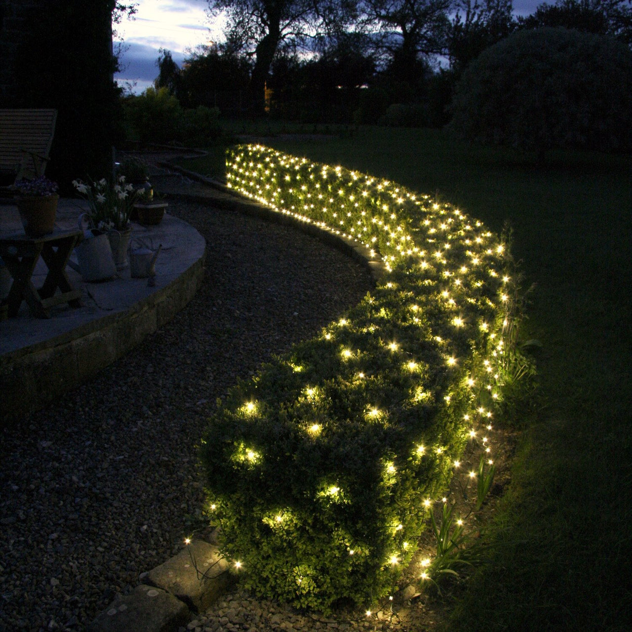 Core Connect x 420er LED Lichternetz warmweiß koppelbar grünes Kabel