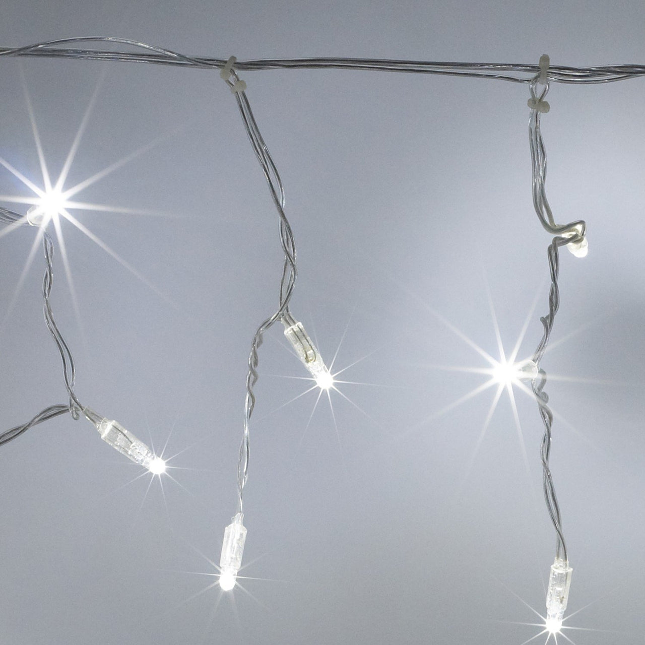 Core Connect 22m 704er LED Eiszapfen Lichterkette weiß koppelbar transparentes Kabel