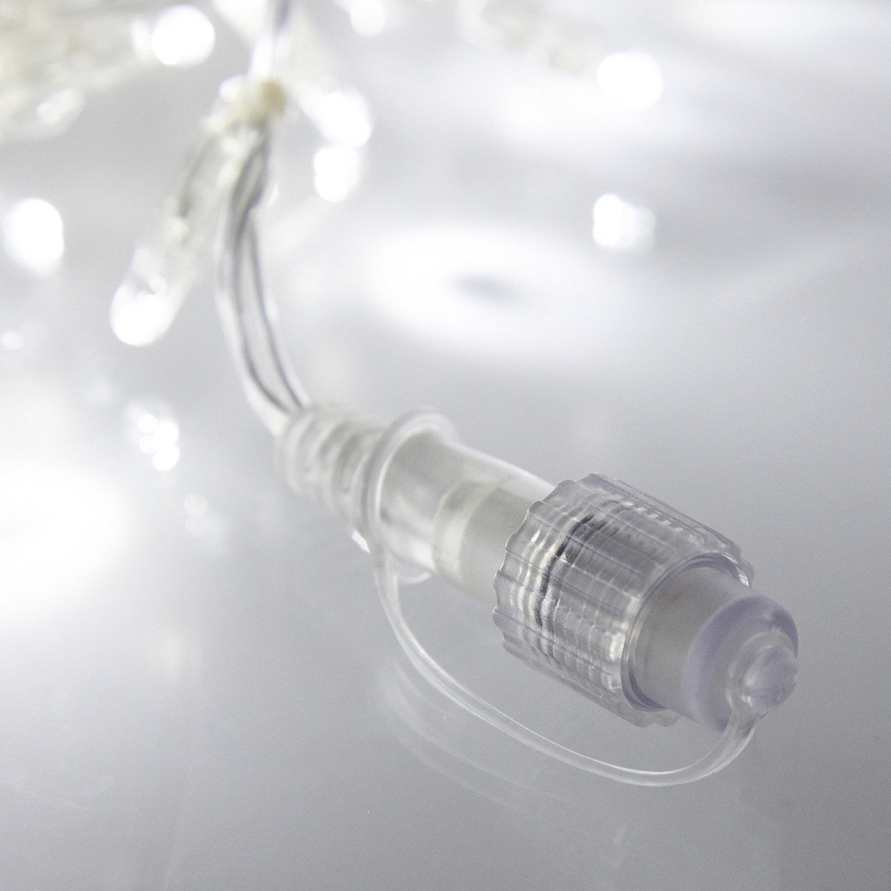 Core Connect 8m 256er LED Eiszapfen Lichterkette weiß koppelbar transparentes Kabel