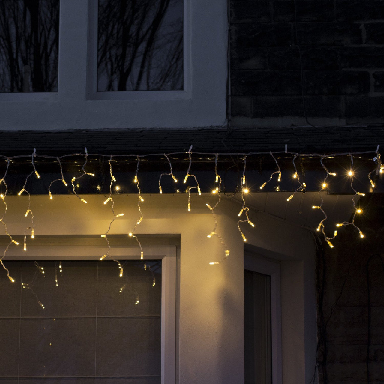 Core Connect 28m 896er LED Eiszapfen Lichterkette warmweiß koppelbar transparentes Kabel
