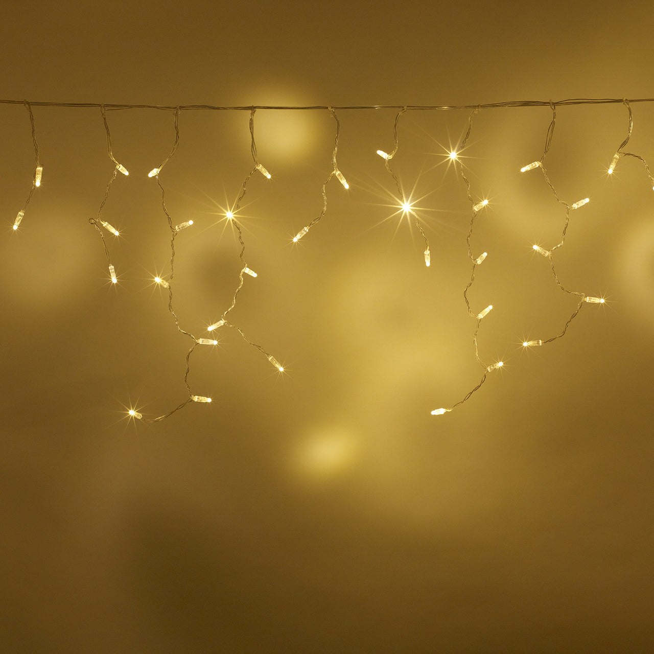 64er Eiszapfen Lichterkette warmweiß koppelbar 2m