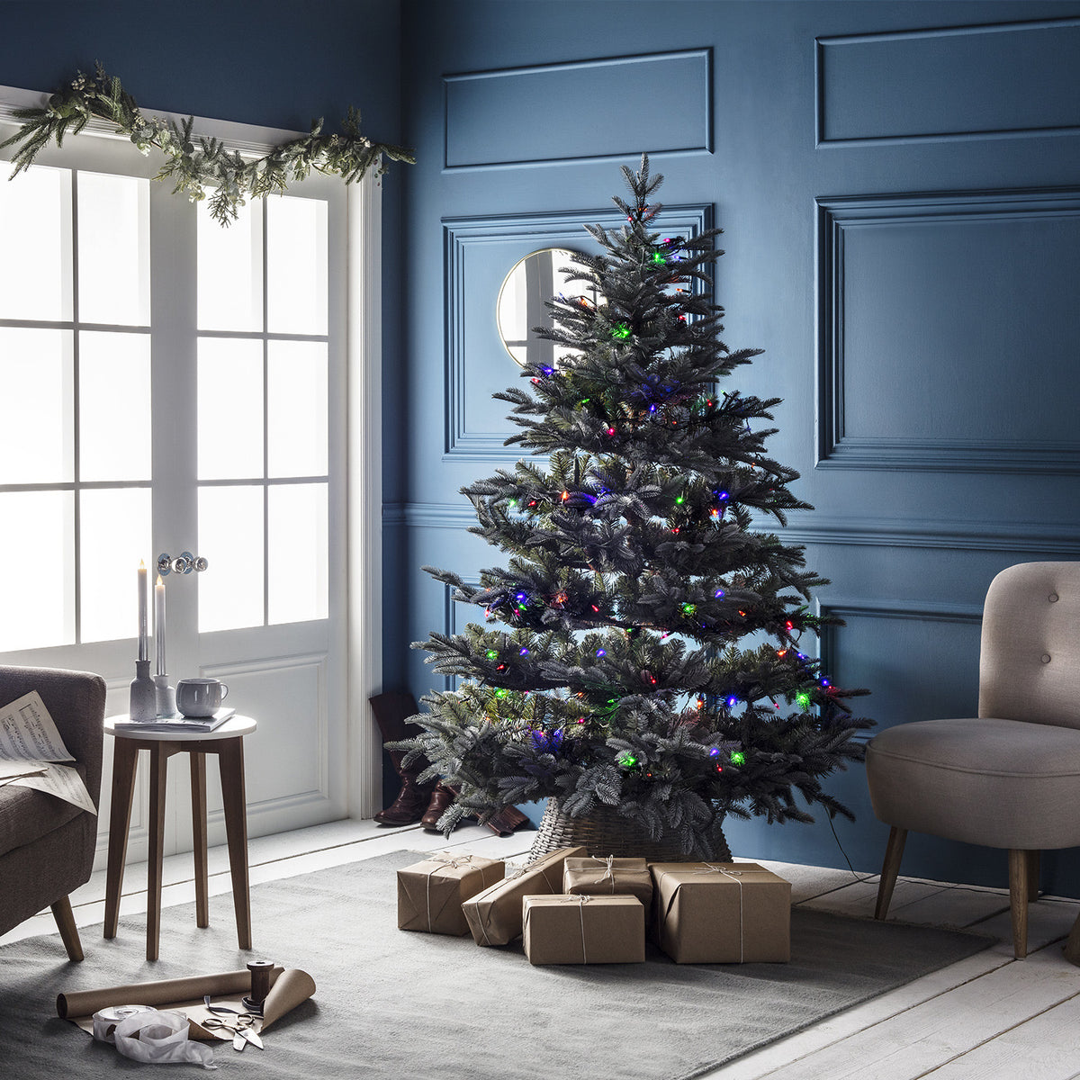 150er LED Lichterkette Weihnachtsbaumbeleuchtung bunt