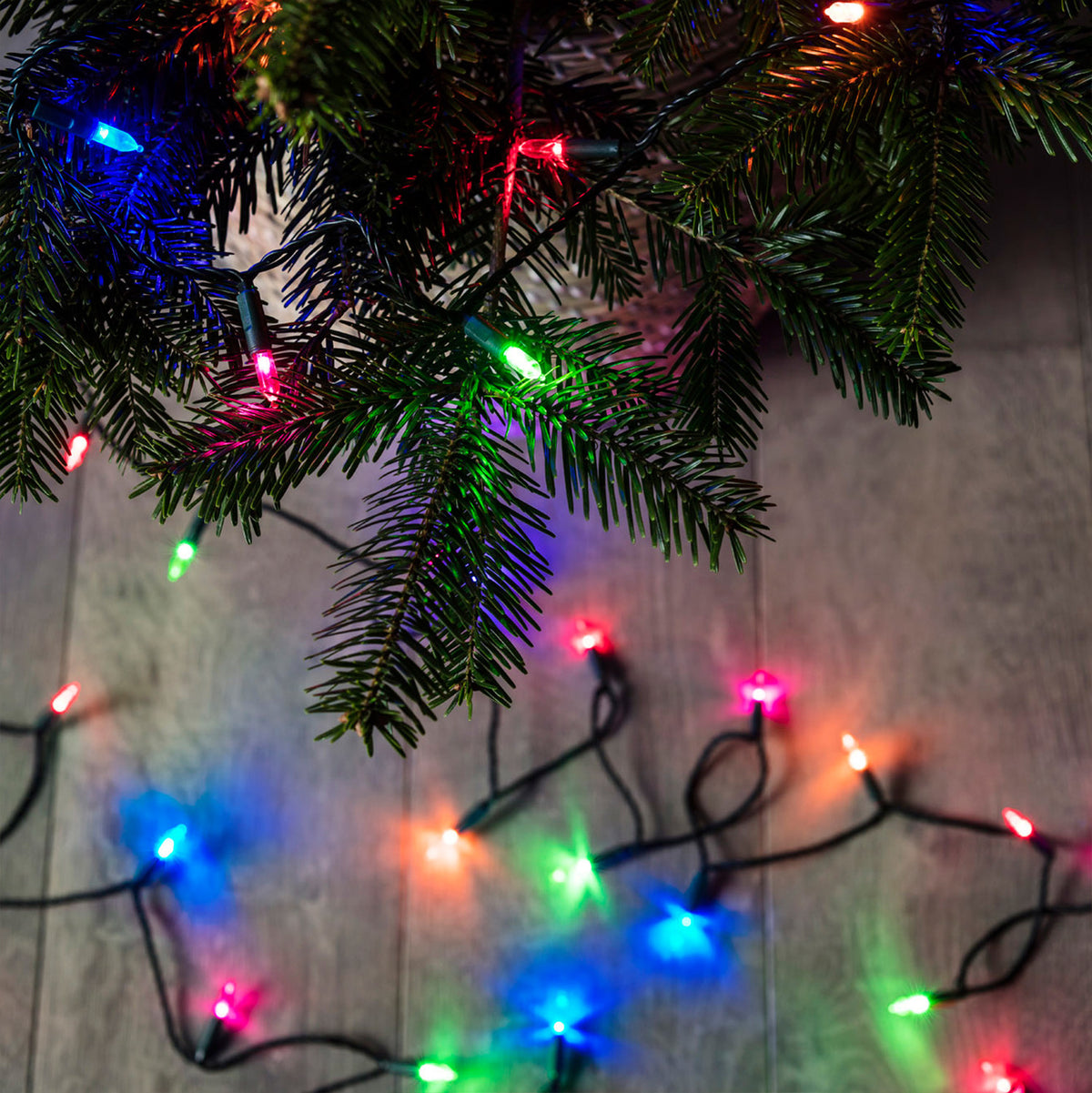 150er LED Lichterkette Weihnachtsbaumbeleuchtung bunt