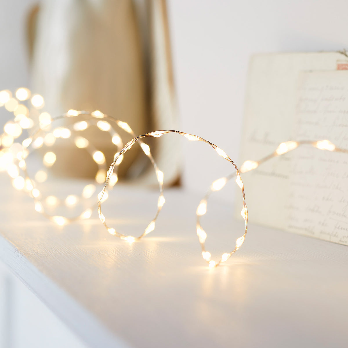 378er LED Micro Lichterkette warmweiß