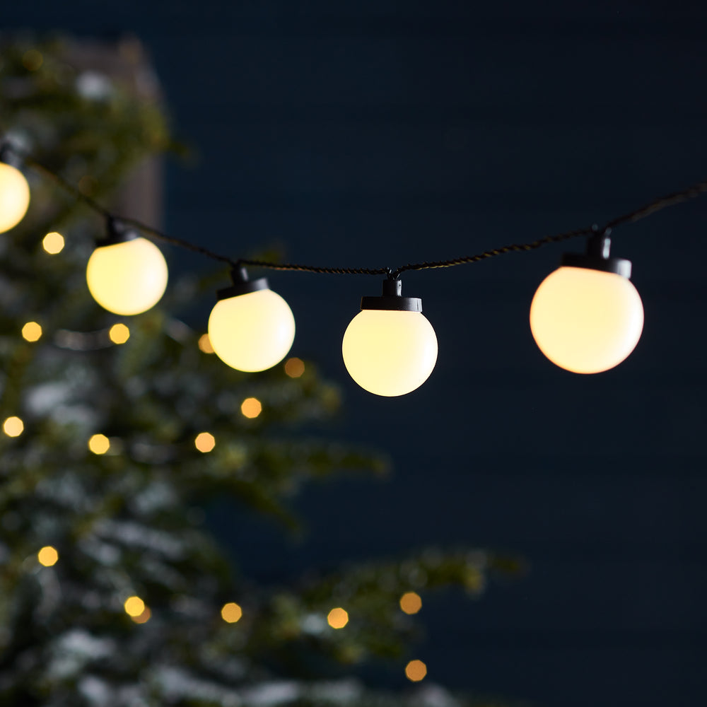 30er Festival Party Lichterkette warmweiß