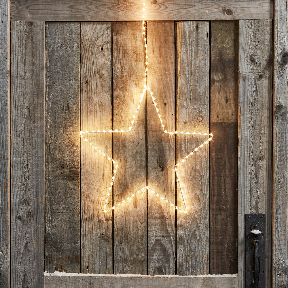 38cm LED Stern Weihnachtsbeleuchtung außen