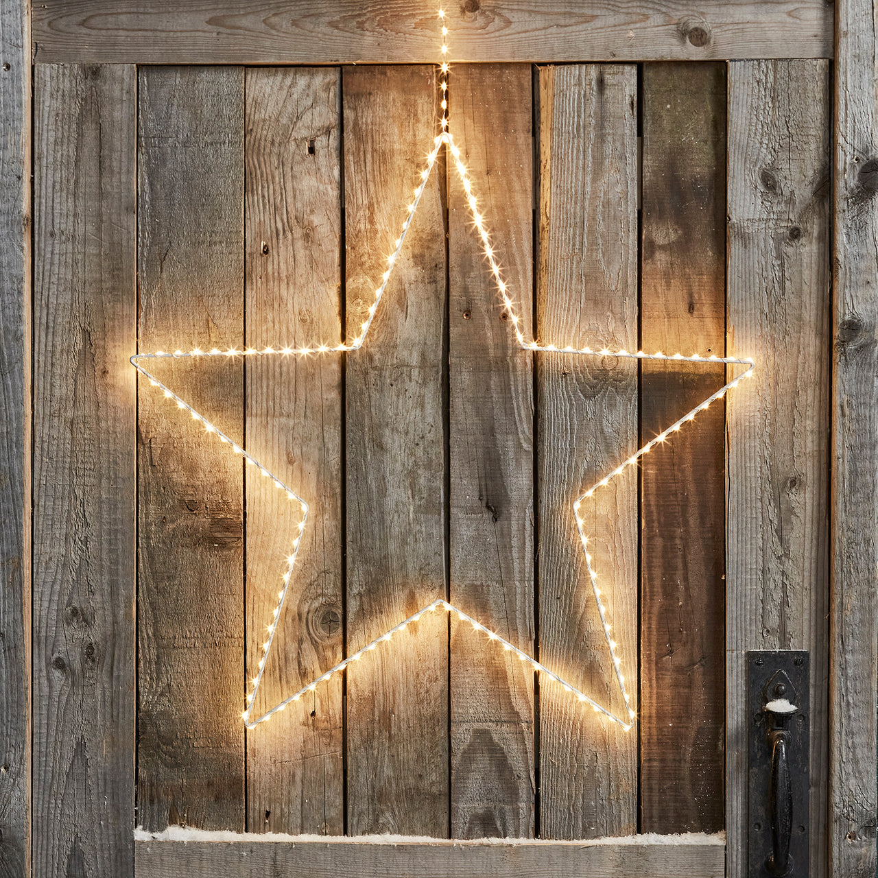 – Stern Weihnachtsbeleuchtung LED 58cm außen