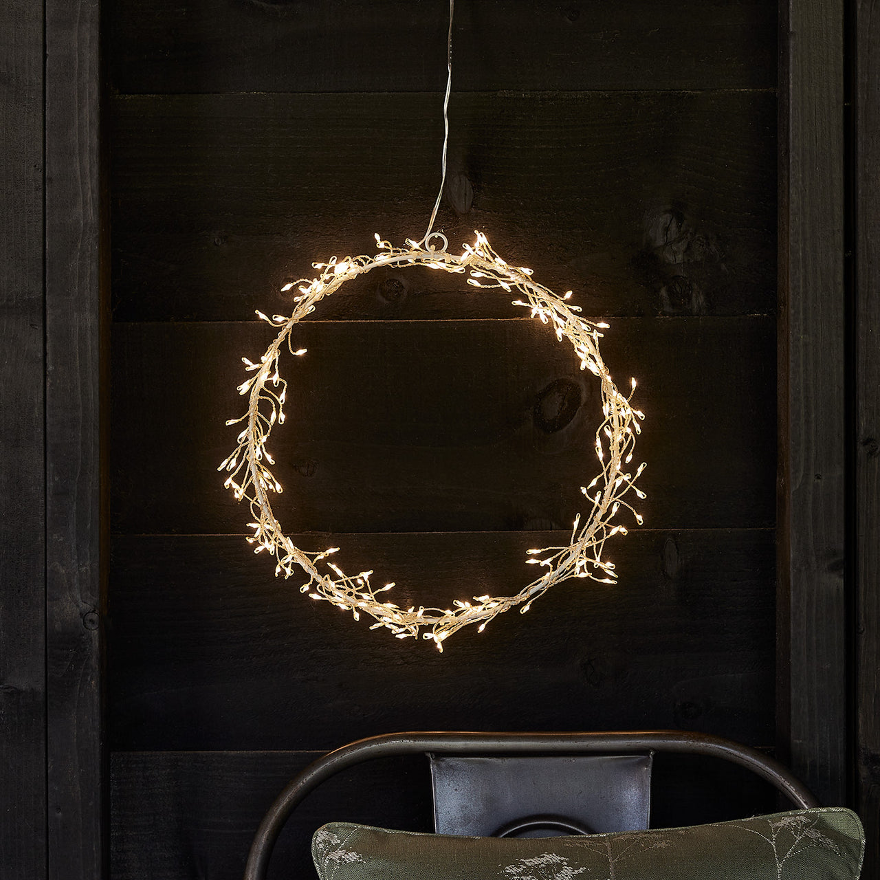 2er Set LED Deko Kreise außen