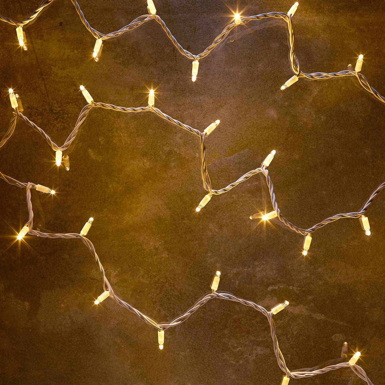 Pro Connect 140m 1400er LED Lichterkette warmweiß koppelbar weißes Kabel