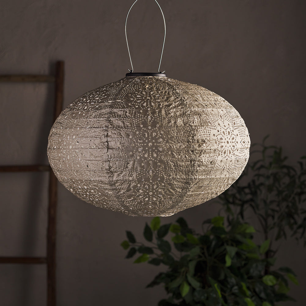 Tyvek Solar Lampion silber