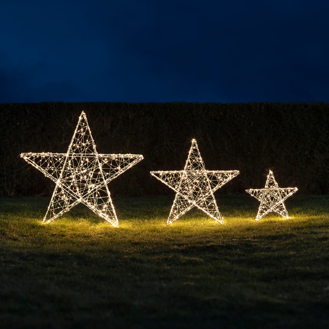 35cm LED Stern Weihnachtsdeko außen
