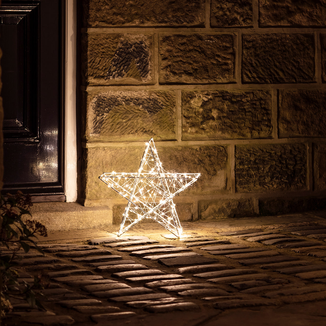 35cm LED Stern Weihnachtsdeko außen