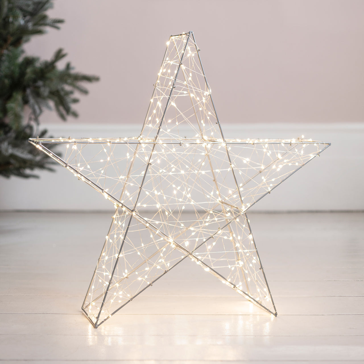 60cm LED Stern Weihnachtsdeko außen