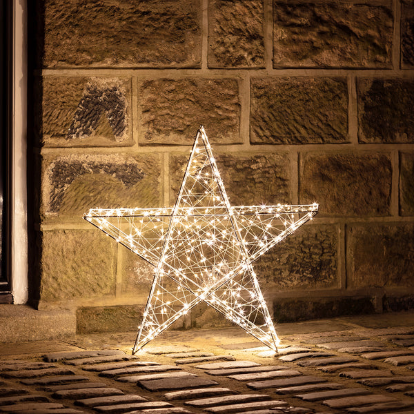 weihnachtsstern beleuchtet für aussen aldi 60cm LED Stern Weihnachtsdeko außen