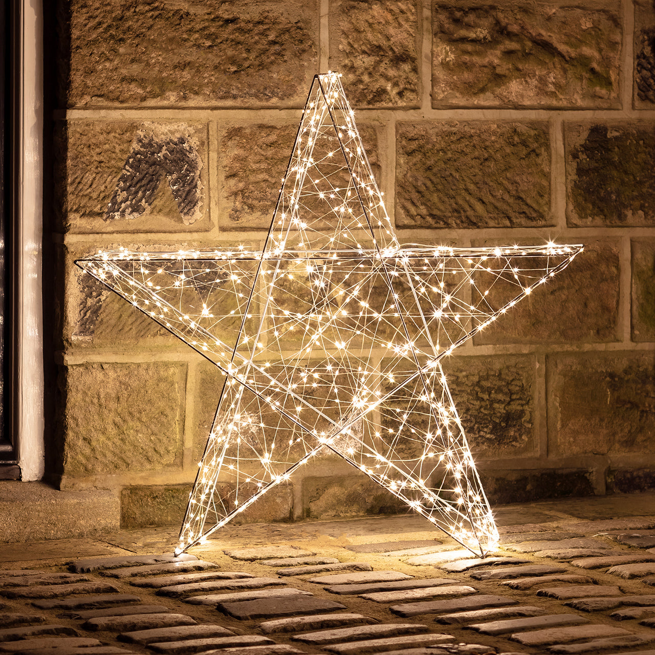 82cm LED Stern Weihnachtsdeko außen